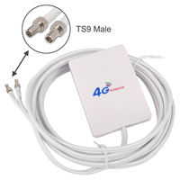 Antenne WiFi pour routeur 4G LTE, petite antenne à plaque, amplificateur de signal de téléphone portable, extérieur, gain élevé, 433 MHz, SMA mâle, montage mural/sur sol