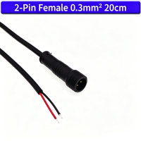Conector de Cable Impermeable M12 de 3 Pines Macho y Hembra IP67 con Contacto Chapado en Oro Personalizado para Señal de Controlador LED