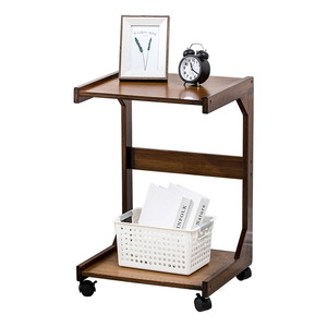 Solid Wood Movable Bedside <b>Table</b> <b>With</b> <b>Wheels</b> For Bedroom Living Room Simple Nightstand Mini <b>Side</b> <b>Table</b> - Product Image 5