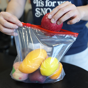 <span class=keywords><strong>Sac</strong></span> en plastique écologique avec fermeture éclair coulissante, emballage de stockage spécial pour la <span class=keywords><strong>congélation</strong></span>, compostable avec joint sécurisé - Product Image 6