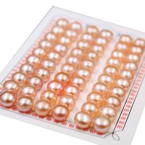 זוג 2pcs טבעי מים מתוקים פנינים רופפים בצורת כפתור 7-12 מ "מ זהב חצי מחור קדוח חרוזים יפים להכנת תכשיטים - Product Image 6