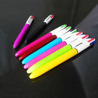 Stylo à bille 4 en 1 Stylo multicolore Stylo quatre couleurs avec stylet Stylo à bille 4 couleurs