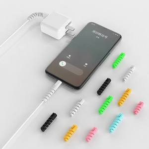 Silicone Spiral Cable <b>Protector</b> Flexible USB Charging Cord Saver Anti Break Sleeve For <b>Phone</b> Wire Protection Customized - Product Image 5