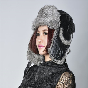 Hot Bán Tùy Chỉnh Dệt Kim Thỏ Lông <span class=keywords><strong>Hat</strong></span> Cho Phụ Nữ Bất Thỏ Nga Phong Cách Earflap <span class=keywords><strong>Hat</strong></span> Cho Các Môn Thể Thao Câu Cá Trong Mùa Đông - Product Image 5
