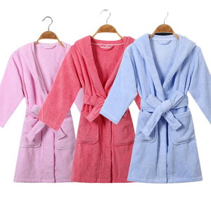 Albornoz de lujo 100% de algodón <span class=keywords><strong>para</strong></span> niños, bata de <span class=keywords><strong>dormir</strong></span>, fiesta de Spa, <span class=keywords><strong>batas</strong></span> de Spa <span class=keywords><strong>para</strong></span> niños con capucha - Product Image 4