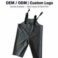 Pantalon de travail imperméable en PVC, pantalon de pluie, épaisseur 0,5 mm, robuste, usage commercial, aquaculture, par temps intempéries