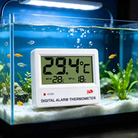 Thermomètre numérique d'aquarium d'usine KT501, 0-37 ℃   Plage de mesure, ℃ / ℉   Indicateur d'alarme de température LED commutable, haute et basse température