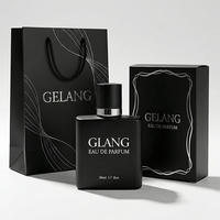 Flacon de parfum givré à bas prix, 30 ml, 50 ml, 100 ml, flacon de parfum en verre de luxe, flacon de parfum carré vide avec emballage en boîte