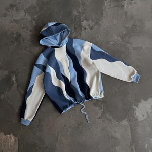 เสื้อฮู้ดผู้ชายดีไซน์ใหม่3D ผ้าฟลีซปักลายผ้าโพลีเอสเตอร์/ ผ้าฝ้าย - Product Image 1