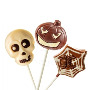 Direct Sale <strong>Chocolates</strong> From Manufacturer Holiday <strong>Halloween</strong> Pumpkin Ghost Spider Style Lollipop with for Extra Jam for - Product Image 2