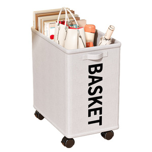 ยูน่าตะกร้าเก็บของผ้าอ็อกซ์ฟอร์ดความจุขนาดใหญ่พร้อมล้อสำหรับหนังสือเสื่อโยคะอุปกรณ์ออกกำลังกาย - Product Image 1