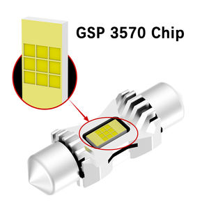 Ampoule LED 36mm 6411 6418 C10W 3570 Chipset GSP Blanc Froid 6500K <span class=keywords><strong>pour</strong></span> Pare-Soleil, Miroir de Courtoisie, Éclairage de Marchepied et de Porte 12V-60V - Product Image 1