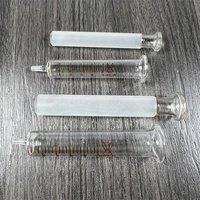 Vente en gros d'applicateur de verre pré-rempli de 5ml 10ml 20ml 30ml 50ml 100ml Balance Luer Lock pour huile de sérum cosmétique