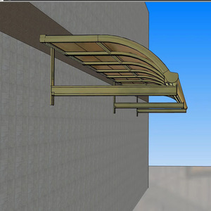 1M X 2M DIY Polycarbonate Cửa Trước Cửa Sổ Mái Hiên Mái Che Mái Hiên - Product Image 2