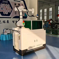 Mesin Pembersih Laser Serat Robot Enam-Axis Kelas Industri Cerdas Berpendingin Udara untuk Logam Kayu Batu Baru