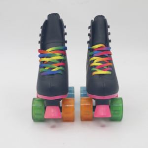 Yijiu Regenboog Rolschaatsschoenen Met 4 Pu Kleurrijke Wielen Voor Dames En Heren Indoor & Outdoor - Product Image 6