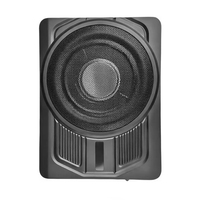 GMINJOO Kualitas Suara Berkualitas Tinggi Daya 600W 150W 4ohm 8 Inch Kotak Subwoofer Slim Logam untuk Mobil
