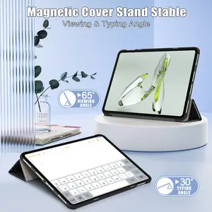 Case For Oppo Pad Air 2 11.4 Inch 2023 Model Ultra Thin Lightweight Hard Back Shell Tri-Fold Stand Cover With Auto Wake/Sleep