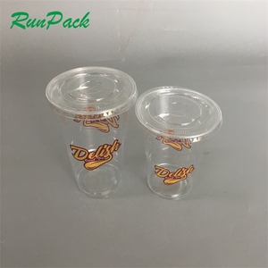 Tasse jetable en pet, 10 pièces 12oz 16oz 20oz 24oz, personnalisé pour jus de yaourt - Product Image 2