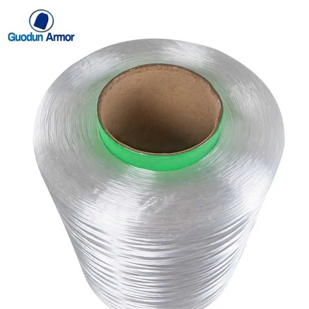 20D-3000D Uhmwpe yarn for anti cutting knitted clothing UHMWPE Fiber For Rope Webbing Fabric