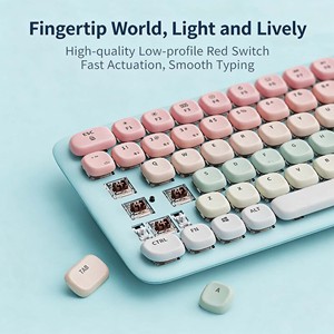 Clavier mécanique à profil bas UGREEN KU101 Fun+ 84 touches, double mode, filaire, rétroéclairé, pour bureau et jeux - Product Image 3