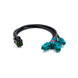 Чёрный кабель MINI Fakra 18 см, 4-контактный, гнездо-гнездо - Product Image 5