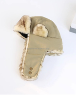 Buena calidad Hombres Mujeres Ruso Ushanka Trooper Trapper Aviator Bomber Hat Forrado de piel Orejera Gorro de invierno