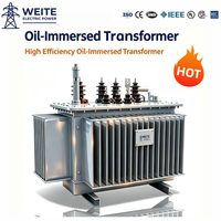 Transformateurs MV HV 30-2500 kVA 11 kV 35 kV certifiés CE 480 V 440 V 400 V à enroulement en cuivre triphasé immergés dans l'huile