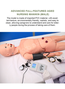 Maniquí de Enfermería Masculino de PVC con Funciones Completas, Movimiento Articular Realista, Color de Piel Vívido, para Cuidado Diario y Procedimientos Médicos en Cama - Product Image 3