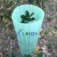 Protège-plantes / Protège-arbres / Abri pour arbres en plastique rond 100% PP stabilisé aux UV, 2 mm 3 mm