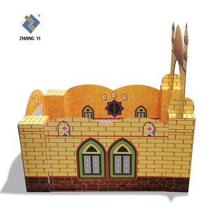 Casetta da gioco <span class=keywords><strong>Masjid</strong></span> personalizzata fai-da-te per bambini casetta da gioco moschea in cartone - Product Image 4