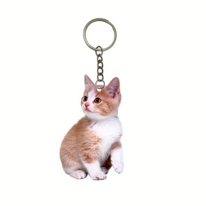 Nouvelle vente chaude mignon Animal mignon acrylique chat porte-clés charmant Anime <span class=keywords><strong>dessin</strong></span> <span class=keywords><strong>animé</strong></span> chat acrylique porte-clés cadeau pour sac accessoires - Product Image 6