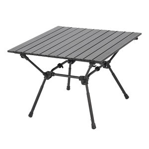Outdoor Portable Aluminum Alloy Ultralight Adjustable <b>Backpack</b> Egg Roll <b>Mini</b> Picnic Side Table for Camping Folding - Product Image 6