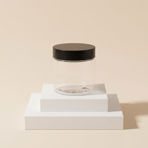 Wholesale Clear Food Grade PET Wide Mouth Plastic <b>Jars</b> Multi Style Cosmetic Storage Pots with Customizable Colors & UV Printing - Product Image 6