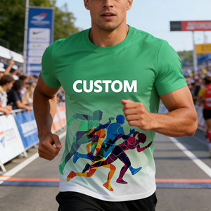 Camiseta Deportiva Personalizada con Sublimación, Temática de Maratón, Secado Rápido, Impresión de Logotipo Personalizado - Product Image 3