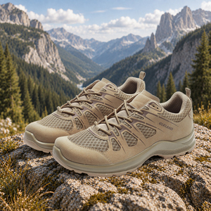 Chaussures de randonnée Elkland unisexes, tige en maille respirante, bout rond, semelle extérieure en caoutchouc, chaussures de marche en plein air toutes saisons - Product Image 1