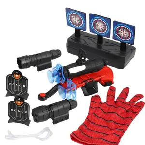 Spider silk transmitter Spiderman silk gloves Children's toys can fire soft guns