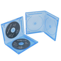Disque de stockage musique CD coque vide Portable emballage PP Double DVD boîtier plastique dur 14mm CD boîte