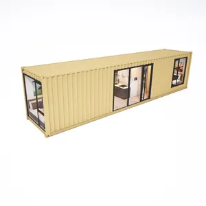 modern steel prefabricated brand new container house, villa, hotel, sea view room