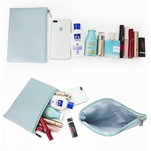 Bolsas de Cosméticos Plegables Personalizadas de Gran Capacidad con Cierre, Bolsa de Maquillaje de Neopreno Portátil para Mujer, Bolsa de Artículos de Aseo para Viaje - Product Image 3