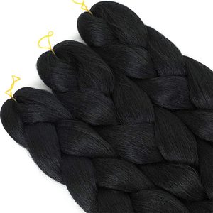 Vente en Gros <span class=keywords><strong>Tresses</strong></span> Jumbo Synthétiques Ultra Douces Pré-Étirées de 208 cm, 165g, Style Trame Simple, Cheveux Lisses Africains - Product Image 3