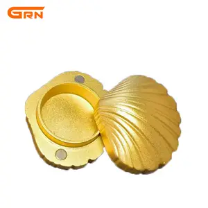 Factory manufactures new aluminum alloy shell seashell metal gift packaging jewelry boxes