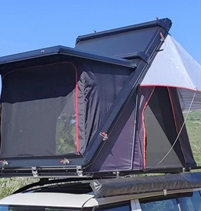 Tente <span class=keywords><strong>de</strong></span> toit rigide triangulaire pour voiture, en aluminium, pour 3 personnes, pour le <span class=keywords><strong>camping</strong></span> et la randonnée en plein air, vente en gros OEM - Product Image 5