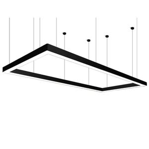 Lampada <span class=keywords><strong>a</strong></span> Pannello <span class=keywords><strong>LED</strong></span> per Ufficio, Moderna Lampada Lineare <span class=keywords><strong>a</strong></span> <span class=keywords><strong>Sospensione</strong></span> in Alluminio, Luce da Soffitto Regolabile in Altezza per Stanze e Corridoi, 220V - Product Image 1
