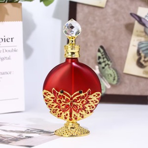 ขวดน้ำมันหอมระเหย 30 มล. สไตล์อาหรับ ลายเคลือบสีสันสดใส ลายกิ่งไม้ประดับทอง ลายผีเสื้อ ขวดสำหรับบรรจุน้ำหอม - Product Image 3