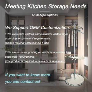 メタルグレー多機能壁掛け3層式モダンクローゼットオーガナイザー省スペースアルミ回転式衣類パンツラック - Product Image 5