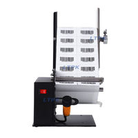 LT-D42 Machine d'étiquetage semi-automatique à capteur à fibre optique pour décollement thermique transparent d'étiquettes adhésives, en promotion
