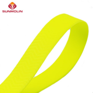 Kerah anjing kuning neon dengan anyaman berlapis <span class=keywords><strong>TPU</strong></span> 2mm visibilitas tinggi ramah lingkungan tahan air untuk keamanan yang lebih baik - Product Image 2