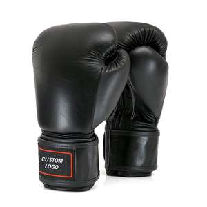 Venta al por mayor de guantes de boxeo de cuero sintético logotipo personalizado guantes de lucha profesional kick boxing deportes - Product Image 1