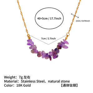 Collana con Perline in Pietra Naturale in Acciaio Inossidabile 316 Personalizzata, Produzione Rapida con Basso MOQ per Negozi al Dettaglio - Product Image 5
